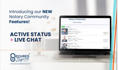 Secured Signing Notary Community platform enables notaries to connect with clients online, receive jobs, and chat directly