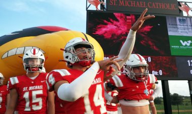 St. Michael’s Football Team Celebrates First Home Game at New Stadium