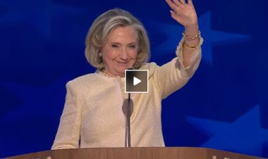 Hillary Clinton, in DNC speech, says Kamala Harris can break 'hardest glass ceiling'