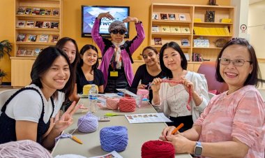 Milpitas High School students teach crochet skills to seniors