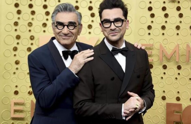 Eugene Levy and Dan Levy will make history as the first father-and-son co-hosts of the Emmys