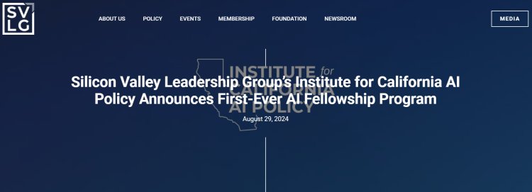 Silicon Valley Leadership Group’s Institute for California AI Policy Announces First-Ever AI Fellowship Program