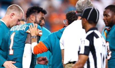 Tua Tagovailoa Leaves Bills Game Early After Suffering Concussion, Could Derail Broken Dolphins Franchise Even Further