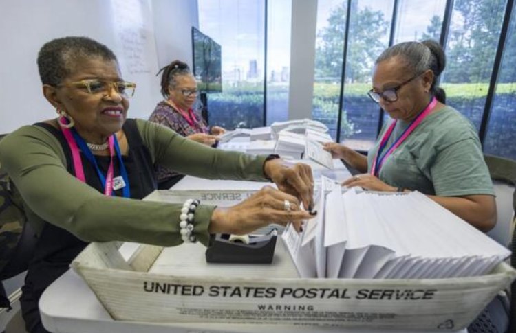 Election officials warn that widespread problems with the US mail system could disrupt voting