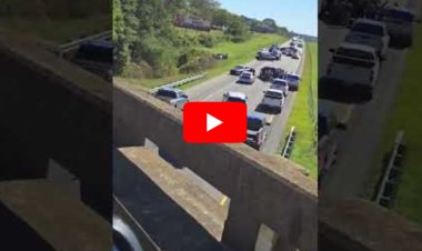 Woman wanted in shooting outside Texas police station in custody after standoff on I-65 in Autauga County