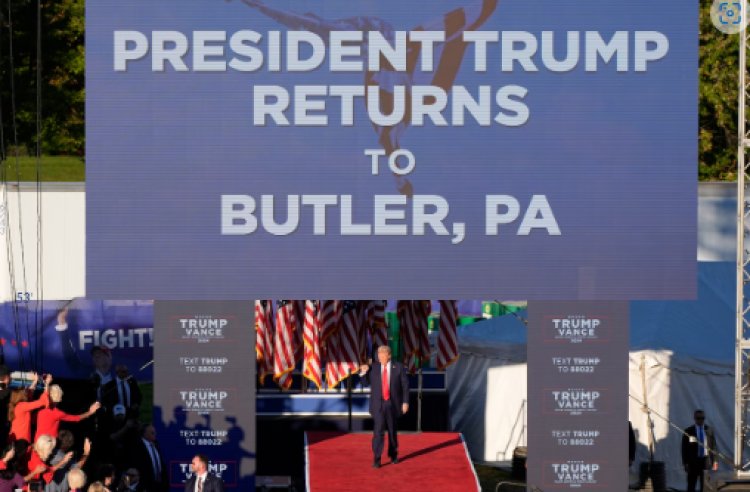 Trump returns to site of Pennsylvania assassination attempt for a major swing-state rally