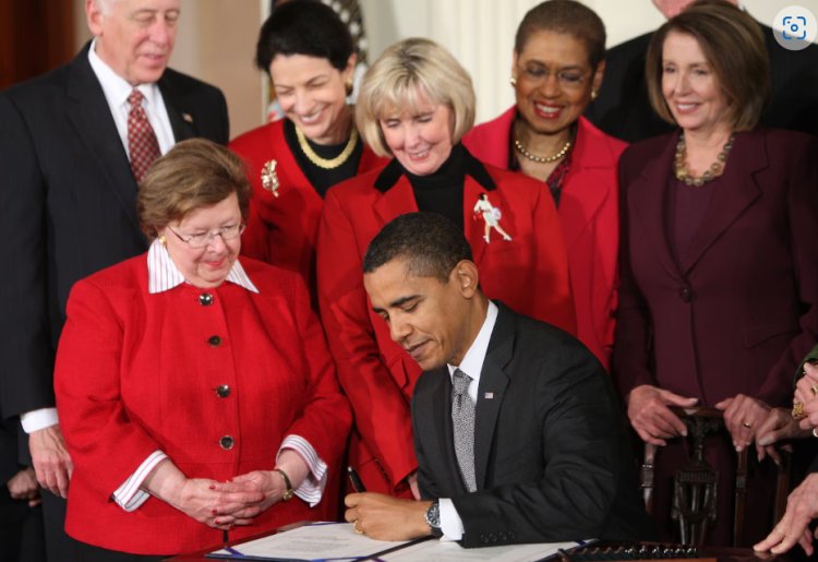 Obama pays tribute to Lilly Ledbetter: ‘This grandmother from Alabama kept on fighting’