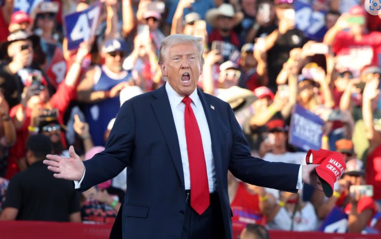 Man arrested outside Trump Coachella rally illegally had shotgun, handgun, officials say