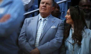 When asked about their relationship in a CBS interview, Bill Belichick's girlfriend stops.