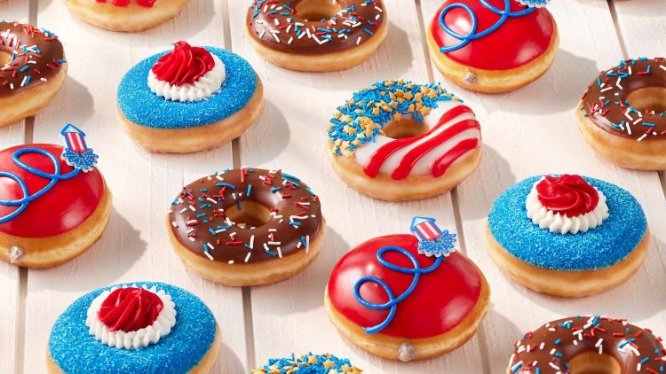 How to Get a Free Krispy Kreme Doughnut This July 4th: Red, White, and Sweet